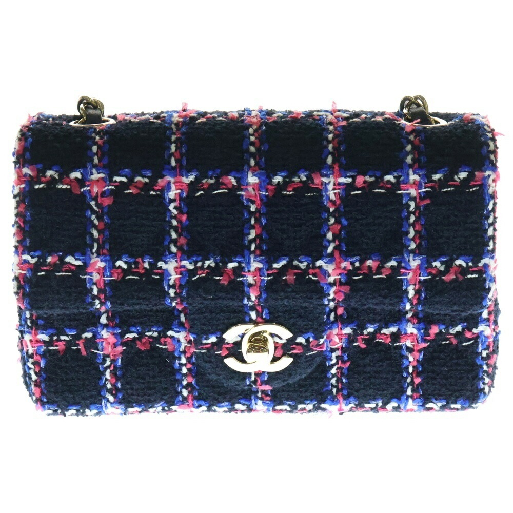 【店舗完売品】CHANEL シャネル ツイード スリングバック ポンプ18万円 スモール ボーリング バッグ、ツイード、レッド、ピンク