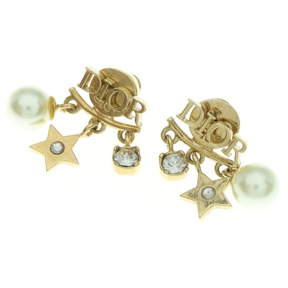 ◇クリスチャンディオール◇フェイクパール/スター/ピアス/ブランド ◇クリスチャンディオール◇フェイクパール/スター/ピアス/ブランド