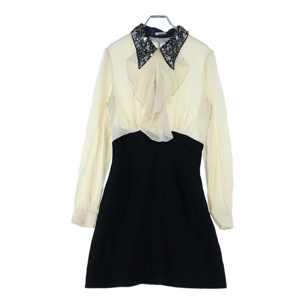 楽天市場】miumiu（ミュウミュウ）ロゴ カシミヤ ニット ワンピース