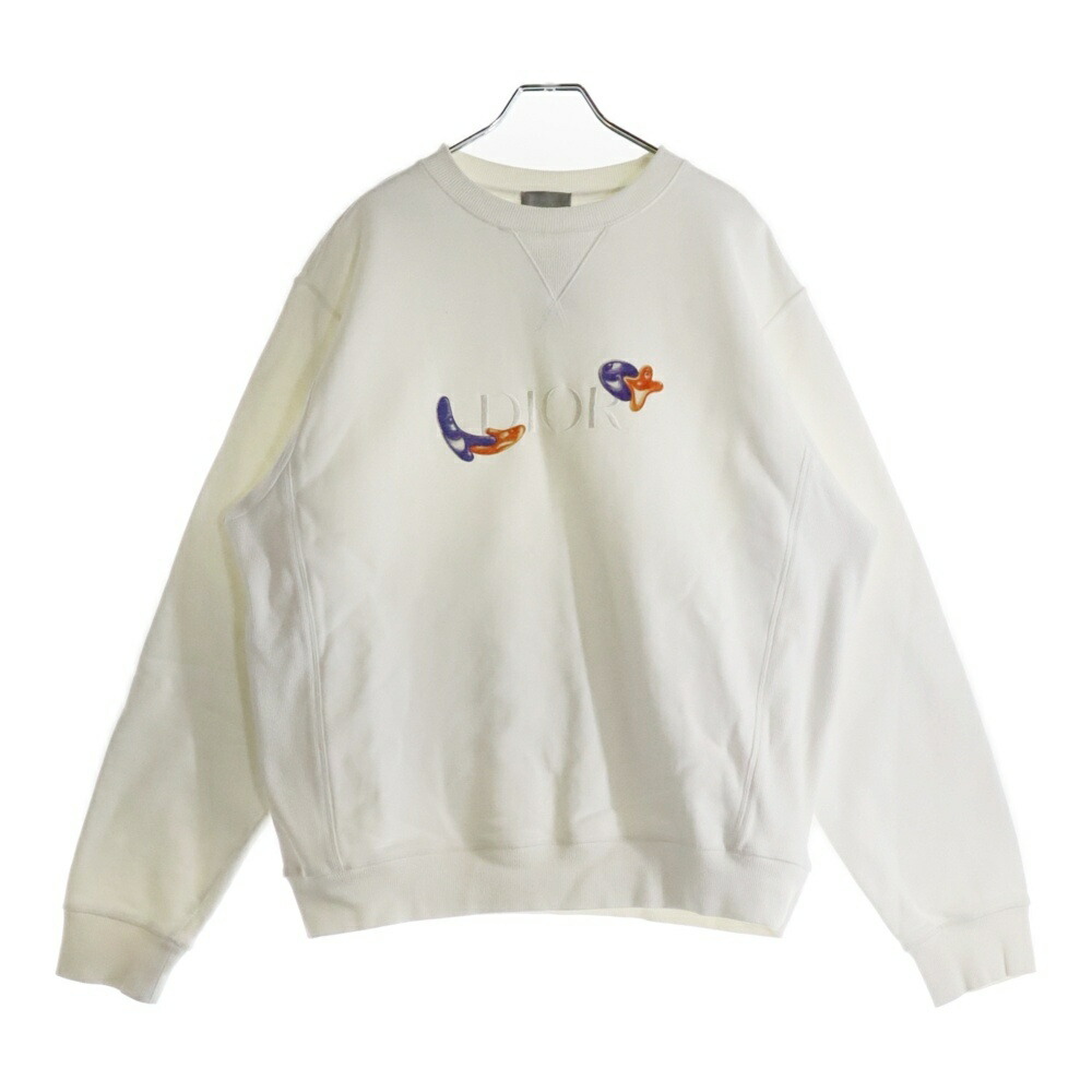 DIOR(ディオール) 23AW フロントロゴ刺繍 クルーネックスウェット 楽天市場】DIOR(ディオール) サイズ:S ×Denim Tears 23AW Dior