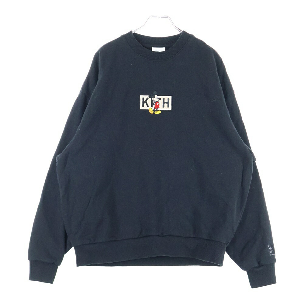 KITH × Disney BOX LOGO ブラック スウェット M KITH × Disney BOX