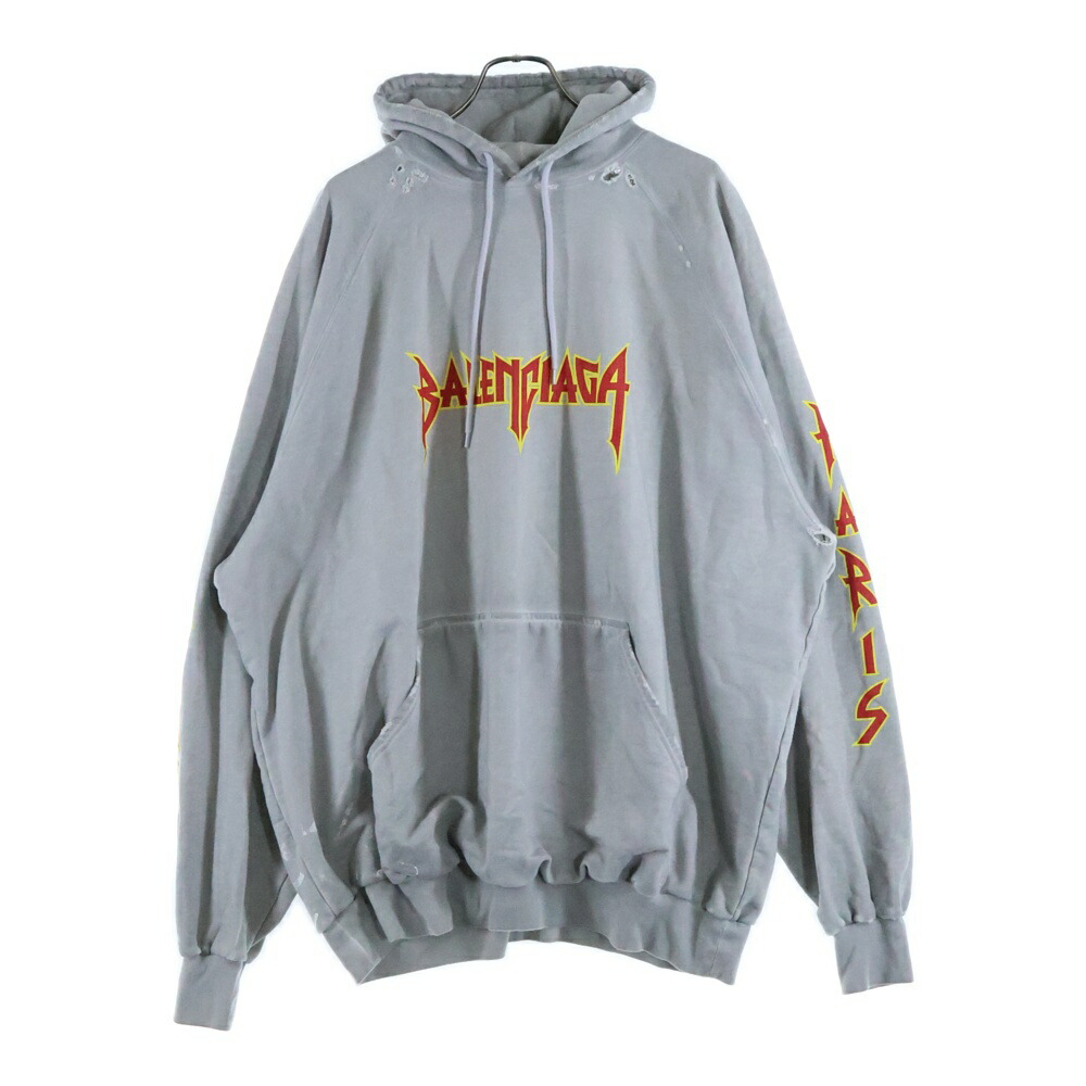 【ほぼ新品】バレンシアガ ムーン フリース パーカー ダメージ オーバーサイズ 3825g160024-1.jpg