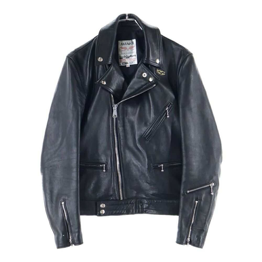 ルイスレザー　黒 32 ダブルライダースジャケット ルイスレザー 黒 32 ダブルライダースジャケット - メルカリ