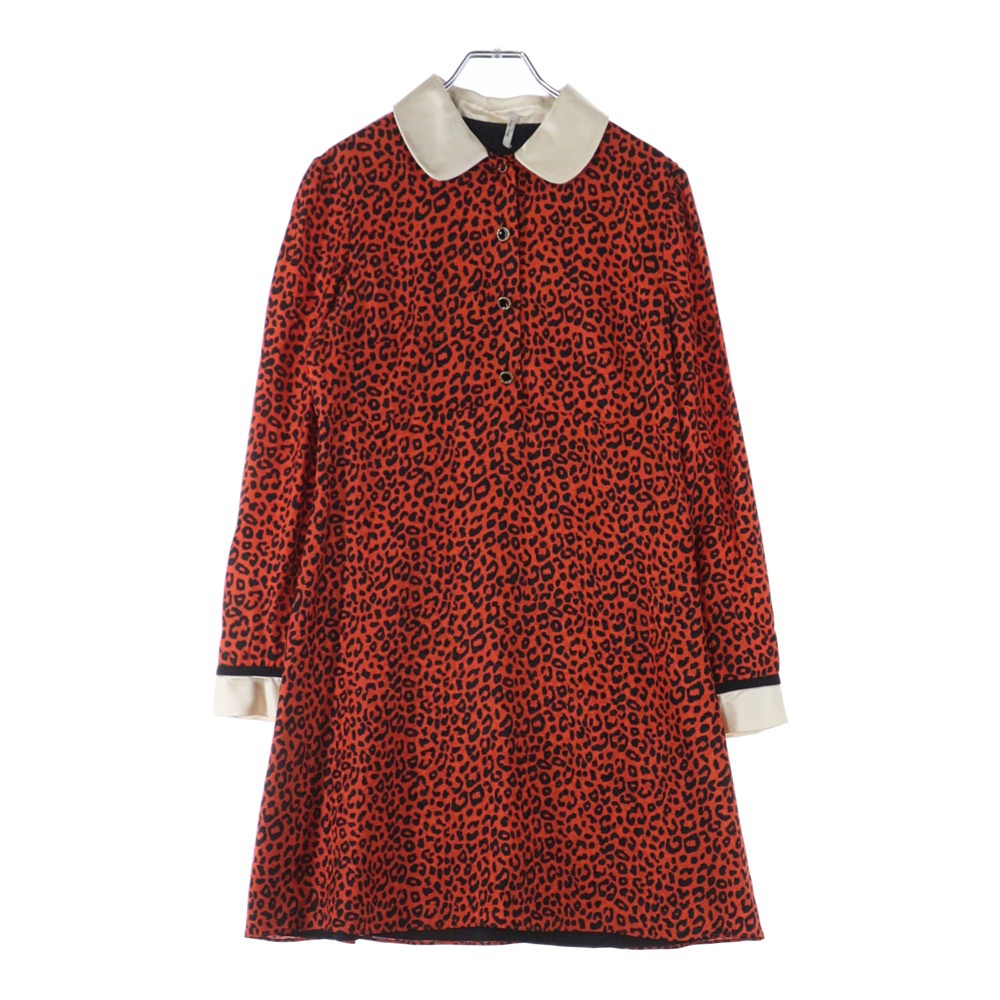 miu miu ドットプリント シャツ ワンピース 36 グリーン ミュウミュウ KL4PAUAH98 大人百花春号掲載 モデル美香さん着用シアーフラワープリントハーフ