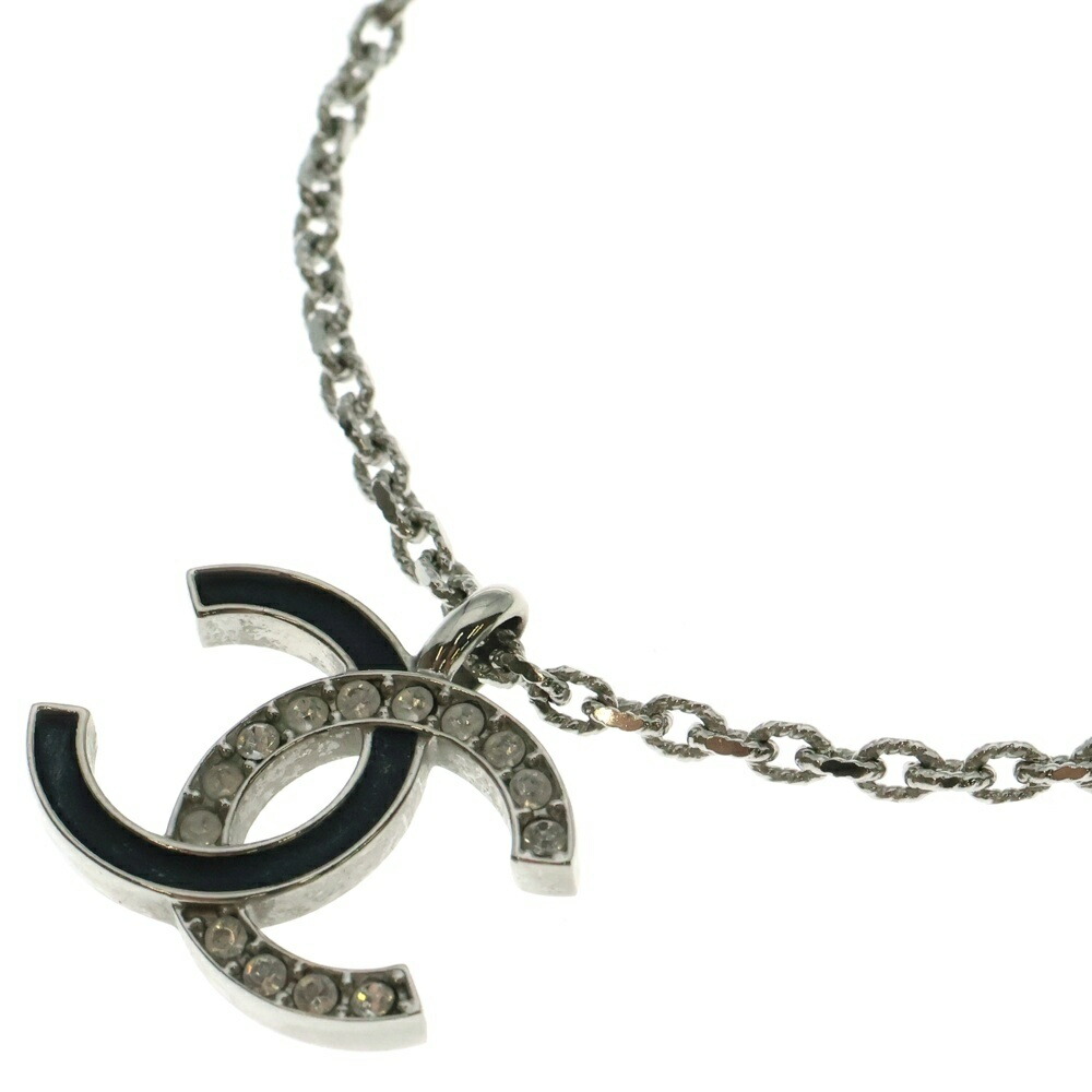 CHANEL(シャネル) ココマーク 伝達ルート石ころ チェーン店首飾り しろがね色 ABF793 B20581【中古】【座標軸B】【色つやしろがね色】【取りまわしバス発着場BRING有楽町マルイ店】