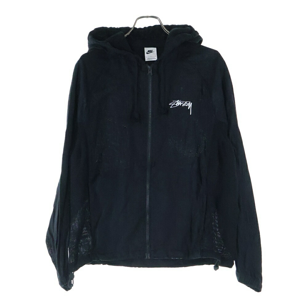Stüssy ブラック ナイロンジャケット アノラック STUSSY（ステューシー） ジャケット メンズ Contrast Ripstop Anorak