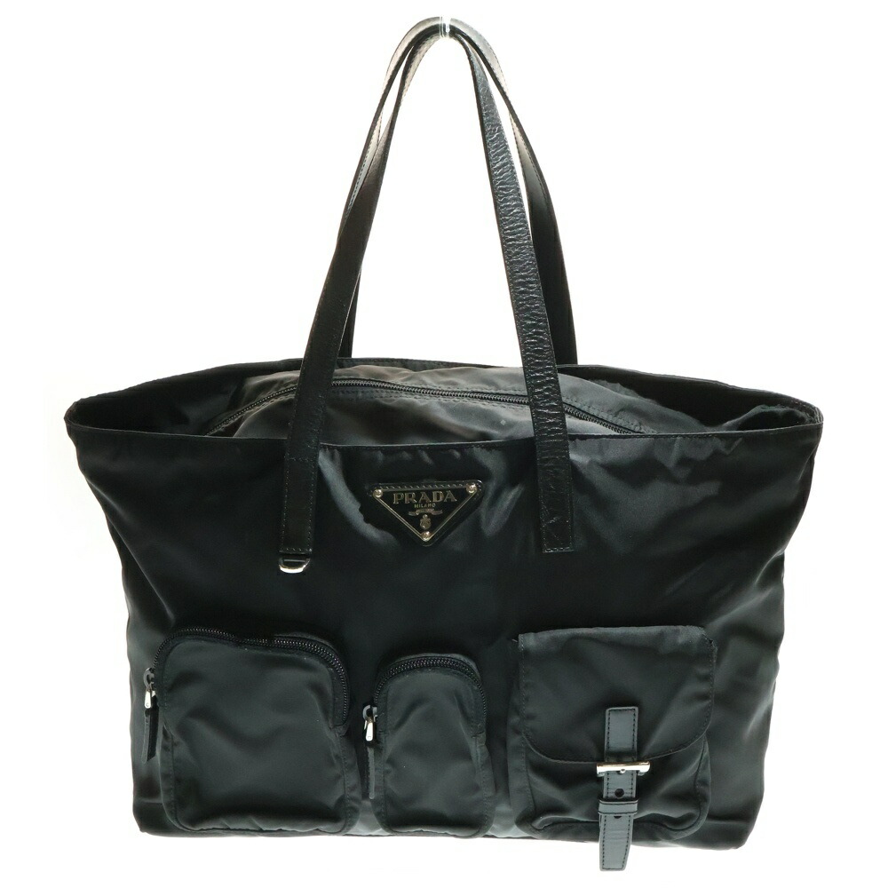 楽天市場】プラダ ダイナミック レザー トート バッグ 1BG335 ブラック