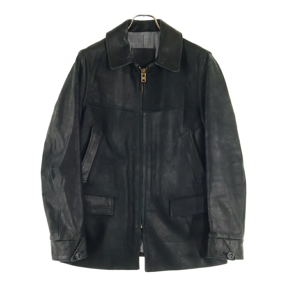 STUSSY(ステューシー) サイズ:L カウレザー 牛革 カーコート ジャケット ブラック【中古】【程度B】【カラーブラック】【取扱店舗AWESOME名古屋店】|ブランド買取・販売 BRING