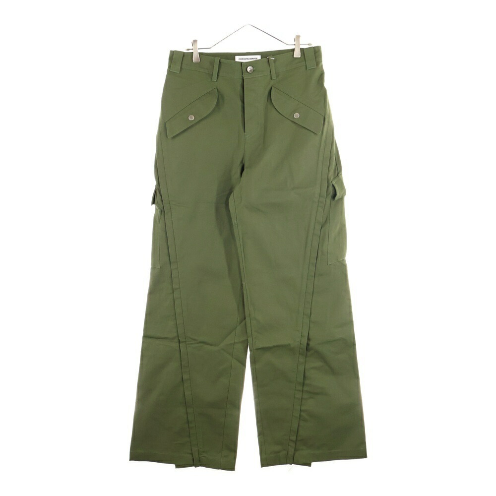 FFFPOSTALSERVICE(トリプルエフポスタルサービス) 大きさ:32 25SS 3-WAY ZIP CARGO TROUSERS ジップカーゴトラウザーズパンツ FFFPSSS2515 緑であること【新古品/中古】【度合いS】【色つや緑であること】【取りまわしバス発着場BRING有楽町マルイ店】