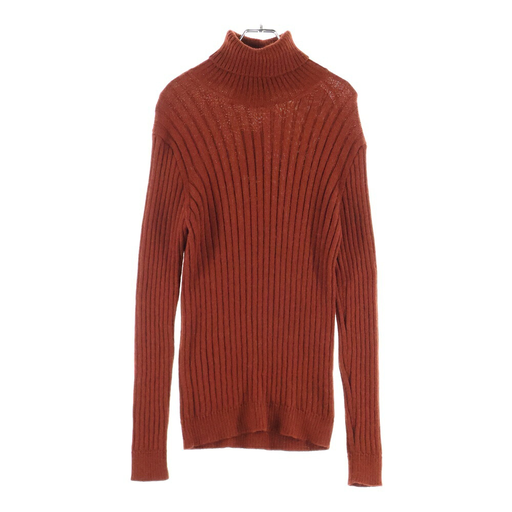 GUCCI(グッチ) 大きさ:S タートルネックスウェーター リブニット うしろ側ロゴタイプ オレンジ色【中古】【座標軸B】【色つやオレンジ色】【取りまわしバス発着場BRING福岡天神店】