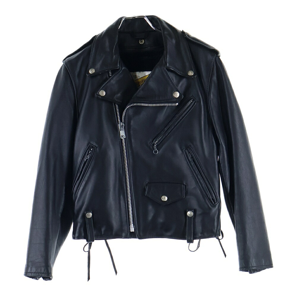 SCHOTT(ショット) サイズ:6 ダブルライダースジャケット レザージャケット ブラック【中古】【程度B】【カラーブラック】【オンライン限定商品】｜ブランド買取・販売　BRING