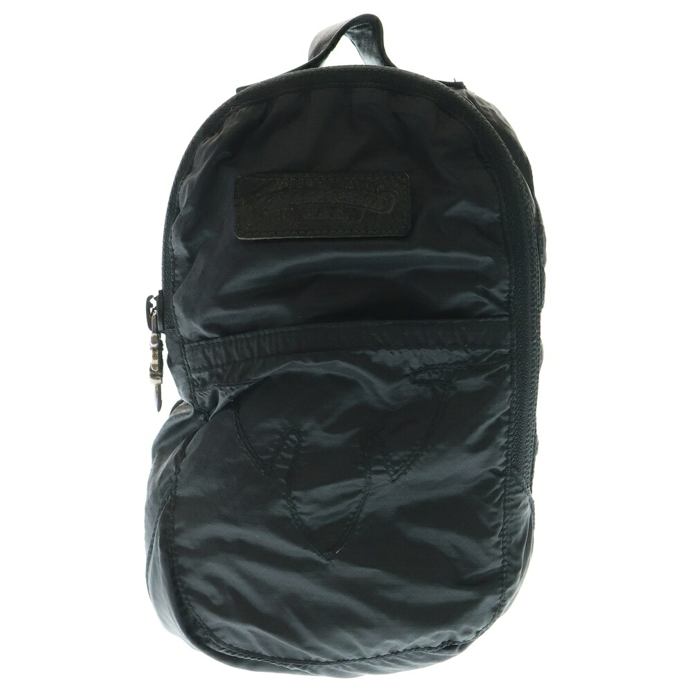 CHROME HEARTS(クロムハーツ) 付け札付き添い人ナイロン車寄せ【中古】【座標軸A】【色合い黒いこと】【取りまわしバス発着場原宿】