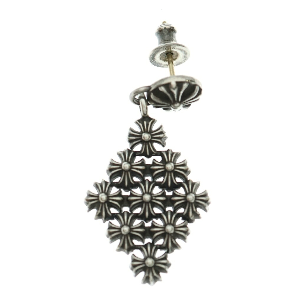 CHROME HEARTS(クロムハーツ) DRP CHN MAIL PLS 落っこちる チェーン店電子メイルつけ加える ピアス しろがね色【中古】【度合いB】【色つやしろがね色】【取りまわしバス発着場BRING横浜ビブレ店】