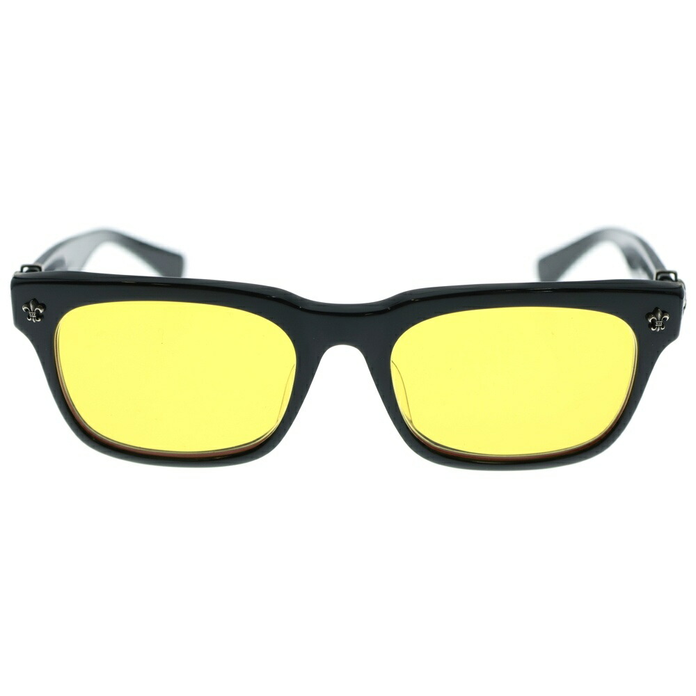 クロムハーツ　サングラス ブラック/イエロー 楽天市場】CHROME HEARTS GITTIN ANY? (52) BLACK SUNGLASSES 52-19