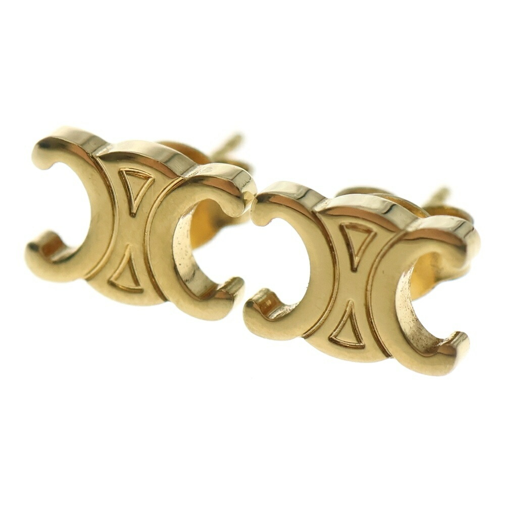 楽天市場】CELINE（セリーヌ）ノット スモール フープ ゴールド