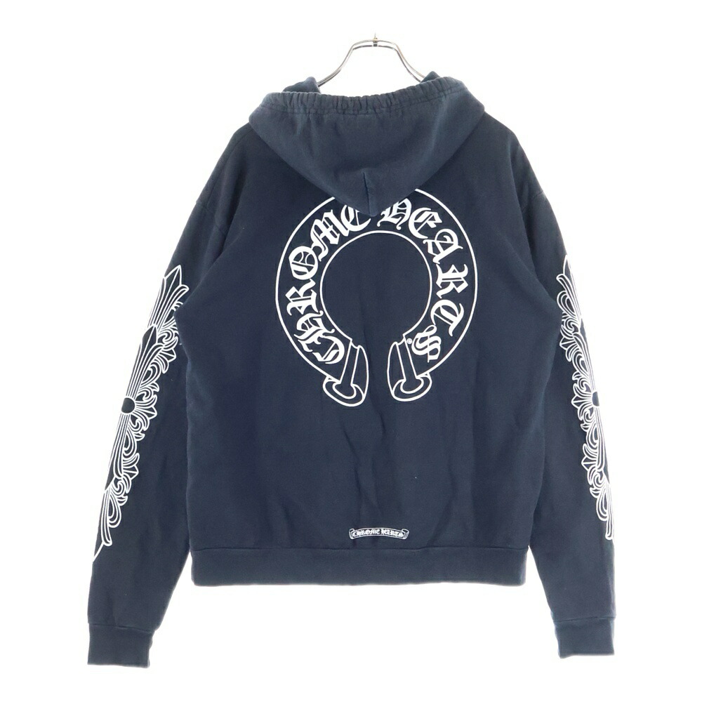 新品未使用　クロムハーツ 東京限定バックホースシュープリントジップアップパーカー CHROME HEARTS(クロムハーツ) Tokyo Horseshoe FLC Zip HoodieTOKYO