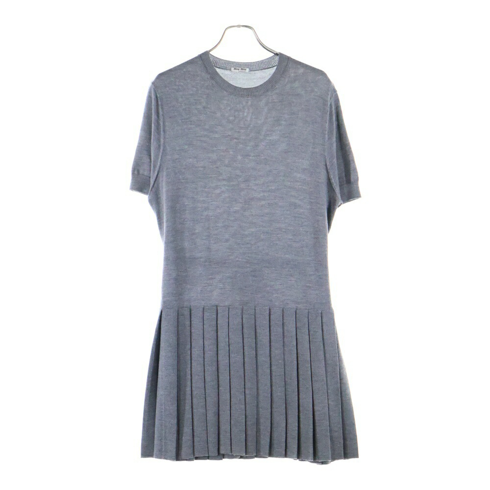 楽天市場】miumiu（ミュウミュウ）ロゴ カシミヤ ニット ワンピース