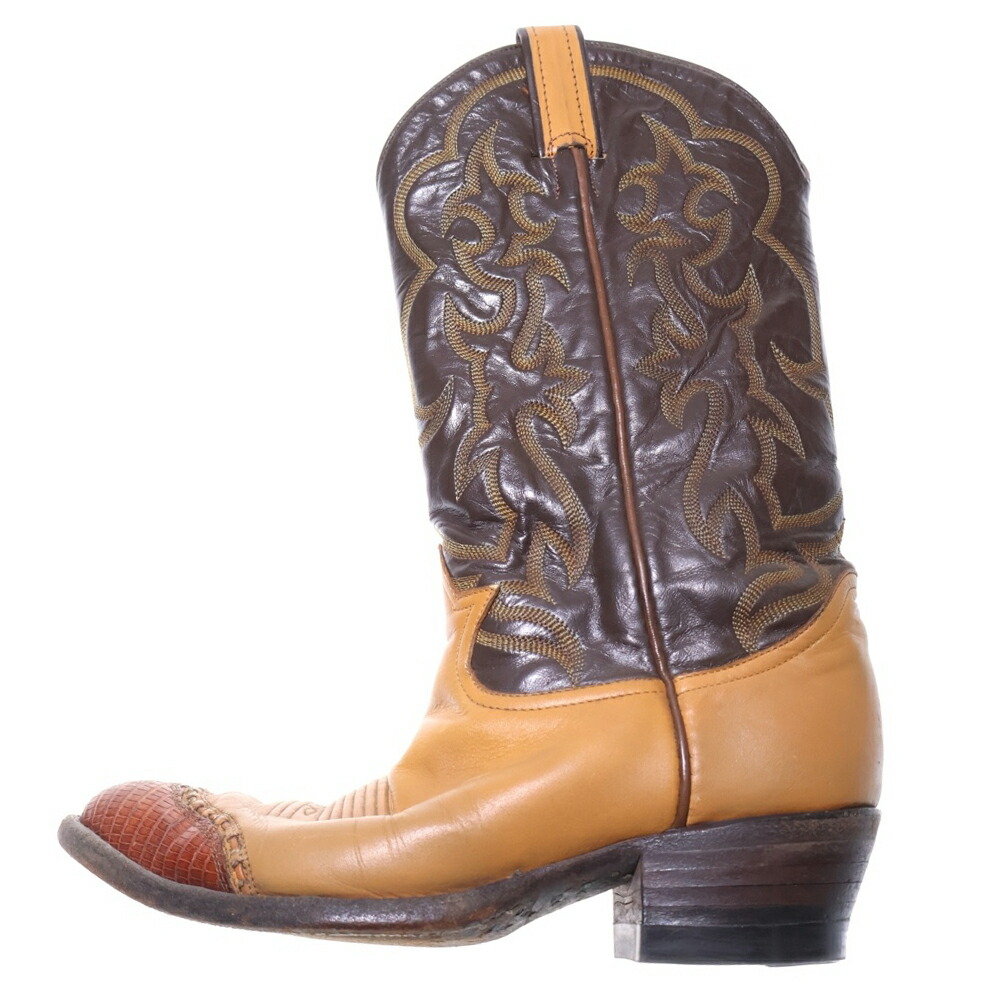 美品✨Lucchese ルケーシー　ウエスタンブーツ　レザー　ブラウン　バイソン 美品✨Lucchese ルケーシー ウエスタンブーツ レザー ブラウン