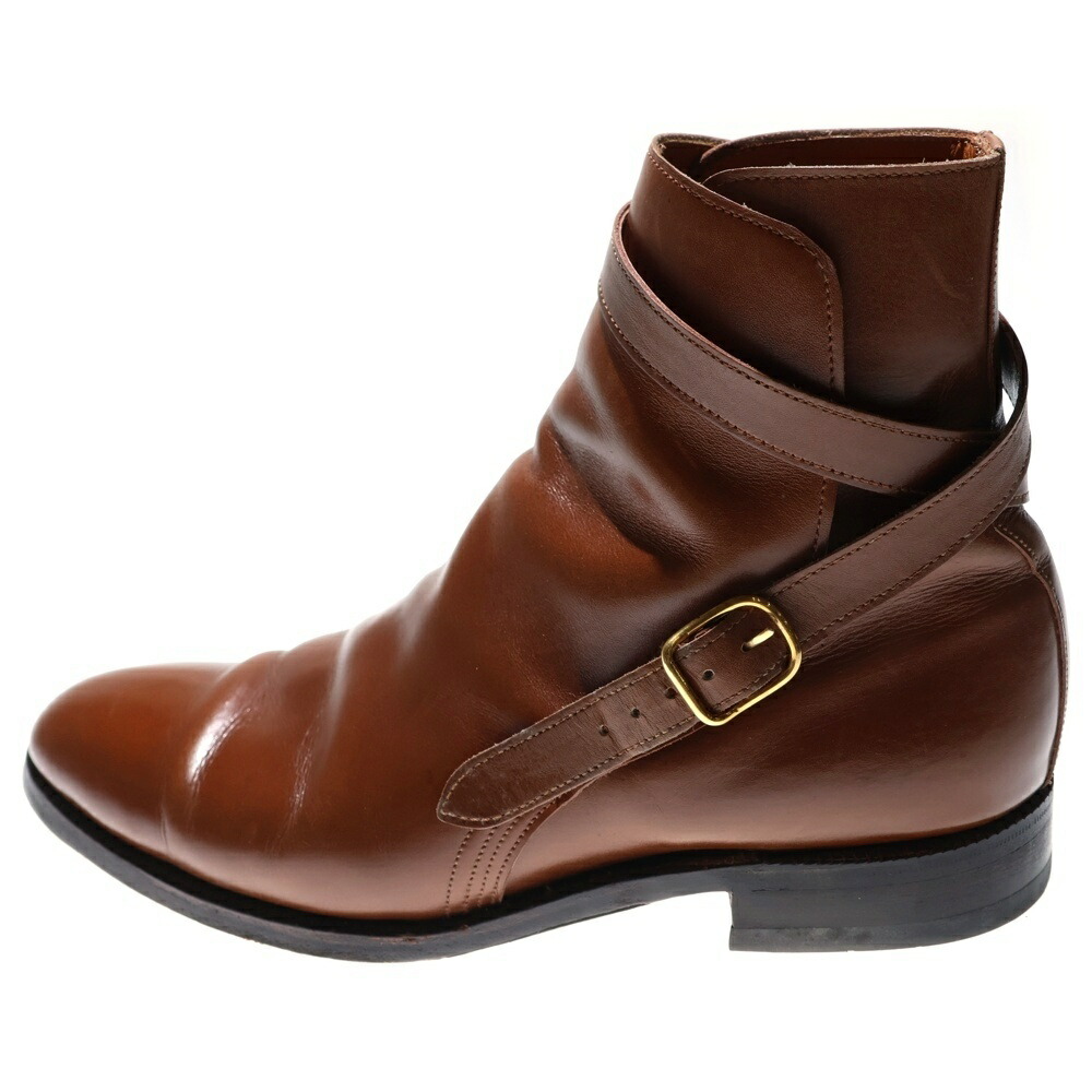 JOHN LOBB(ジョンロブ) 大きさ:6E JODHPUR ジョッパー プレーントゥ はりつけ台三尺帯 カーフレザー ジョッパーブーツ 赤銅色 9010【中古】【度合いB】【色つや赤銅色】【オンライン押さえる商いもの】