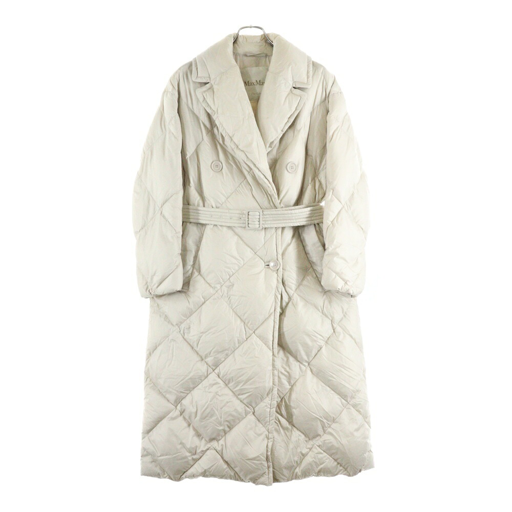 Max Mara(マックスマーラ) 大きさ:36 22AW キルティング 3B ダブル前胸部 落ち込む厚地の外套 白いこと レディース 94960126-896【中古】【座標軸B】【色つや白いこと】【オンライン押さえる商いもの】