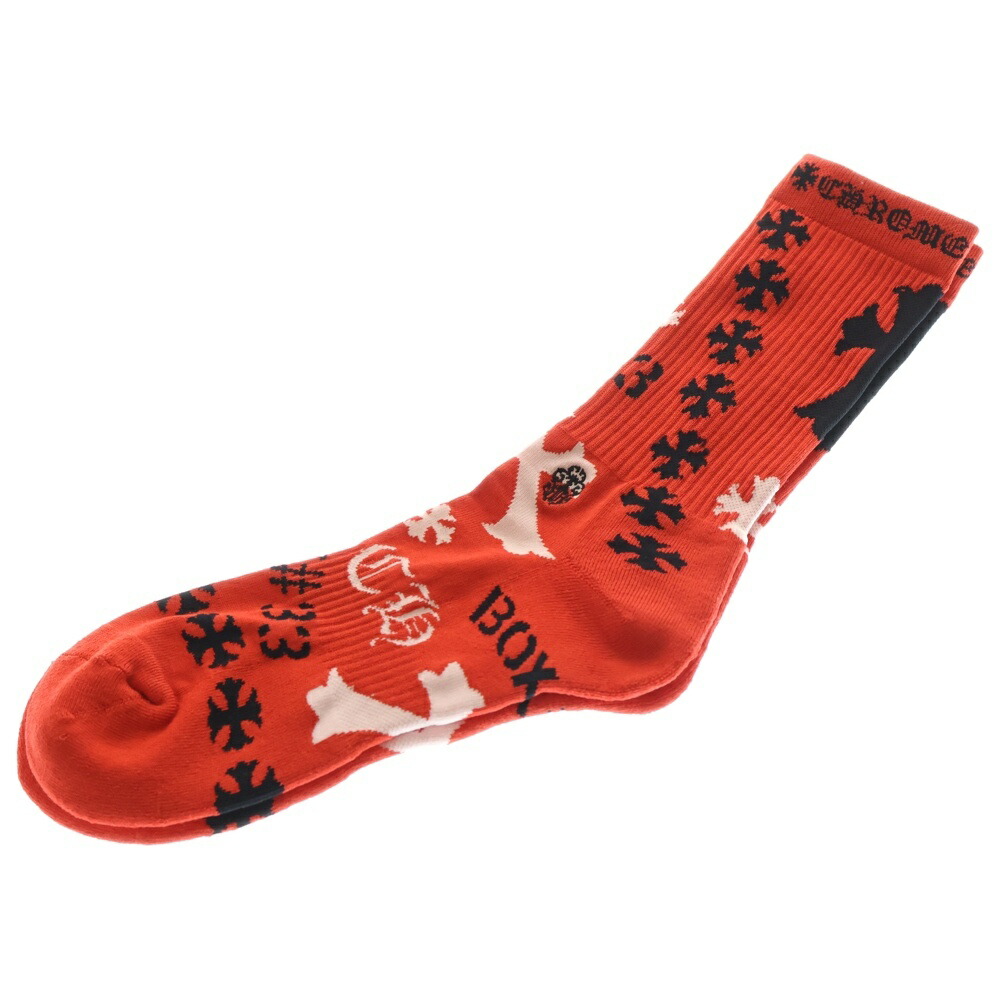 楽天市場】CHROME HEARTSSTENCIL Socks / Redクロムハーツステンシル