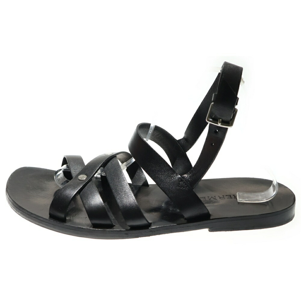 【美品✨】エルメス　サンダル　35 リネン　レザー　黒　麻 HERMES オアジス 楽天市場】エルメス サンダル オアジス レディース