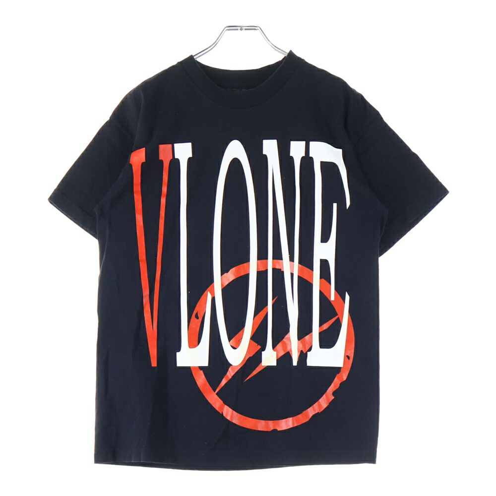 VLONE ブラック ロゴプリント XL 7025k190020-1.jpg