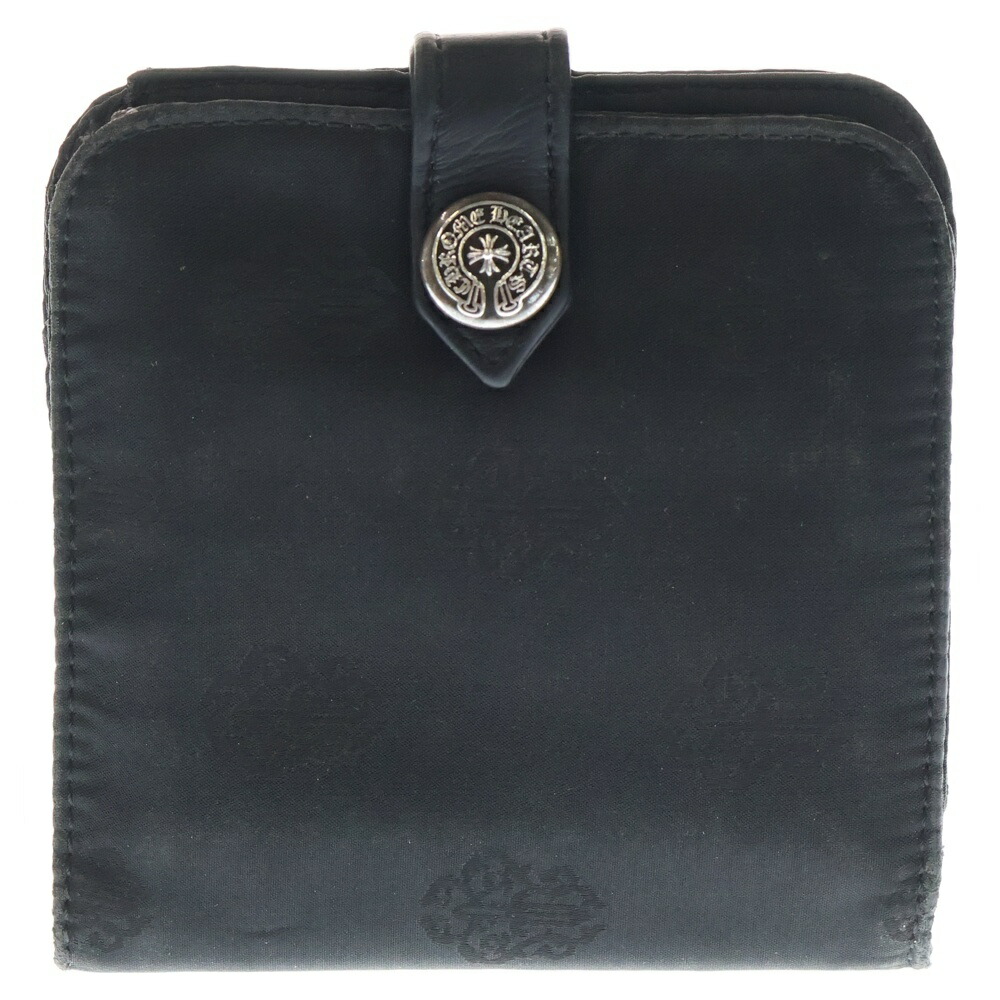 クロムハーツ SQ BTN BILL/スクエアボタンビルフラップボタン クロム