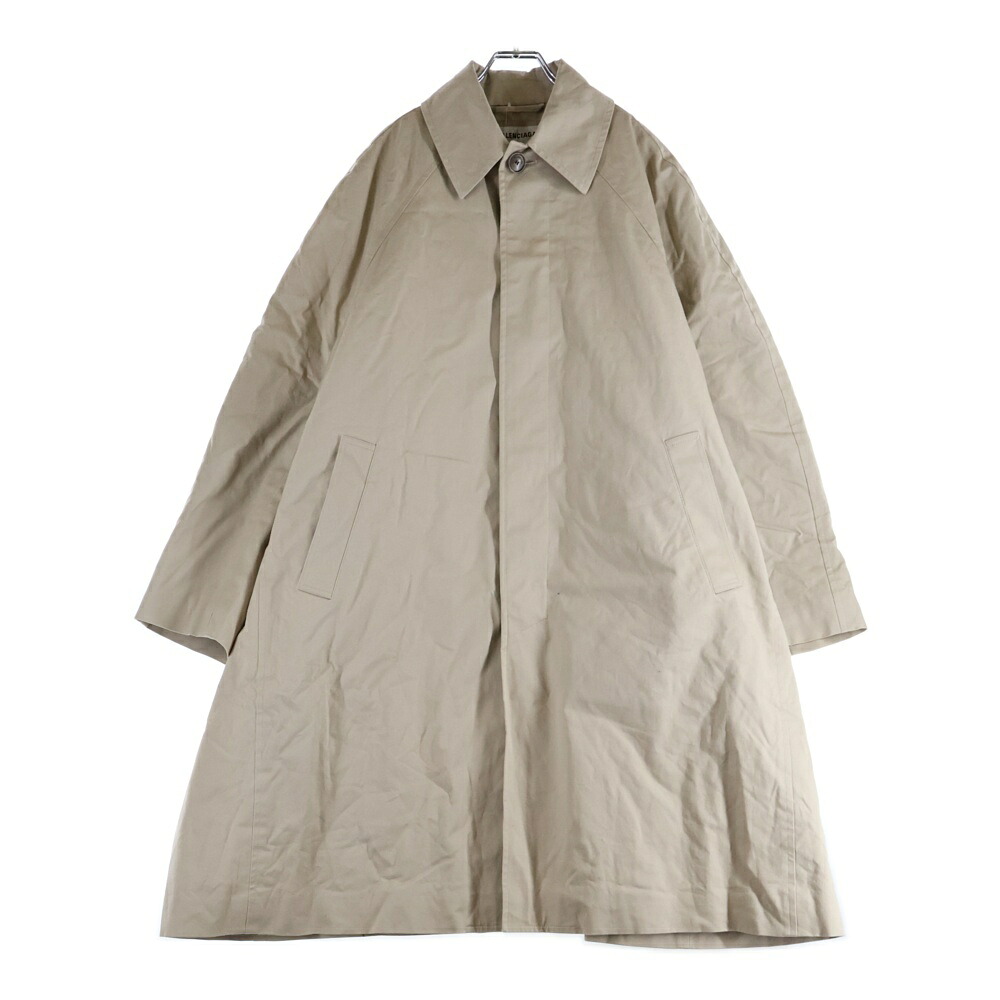 BALENCIAGA(バレンシアガ) 大きさ:34 19AW 5B ダブル衣嚢 中綿 厚地の外套大きさ ロング厚地の外套 ベージュ 556718【中古】【座標軸A】【色つやベージュ】【取りまわしバス発着場原宿】