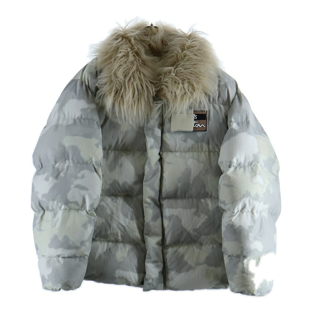 LOUIS VUITTON(ルイヴィトン) 大きさ:52 24SS フェイクファーカモダウンジャケット RM241M FTN HQB08E 白いこと【中古】【座標軸A】【色つや白いこと】【オンライン押さえる商いもの】