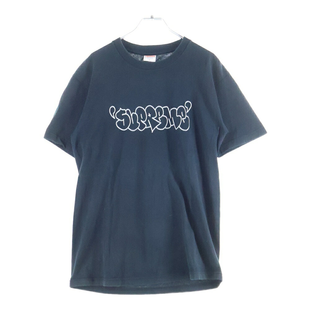 SUPREME(シュプリーム) サイズ:M 08AW Ja Graffiti Box Logo Tee スモールボックスロゴ フロントプリント クルーネック 半袖Tシャツ カットソー ブラック【中古】【程度B】【カラーブラック】【取扱店舗WASTE_NOT名古屋店】｜ブランド買取・販売　BRING