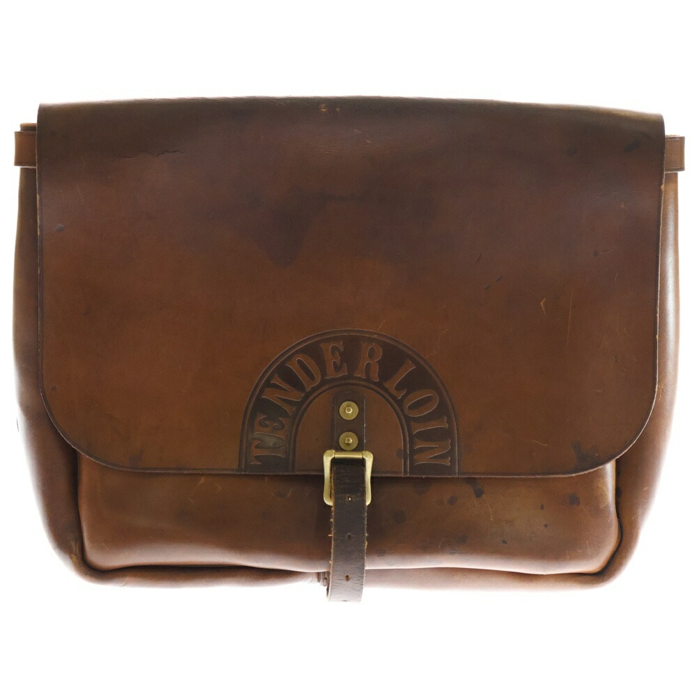 定価以下テンダーロイン tenderloin 美品パイルバックbrownxカモ TENDERLOIN テンダーロイン PILE BAG パイル カモ ショルダーバッグ