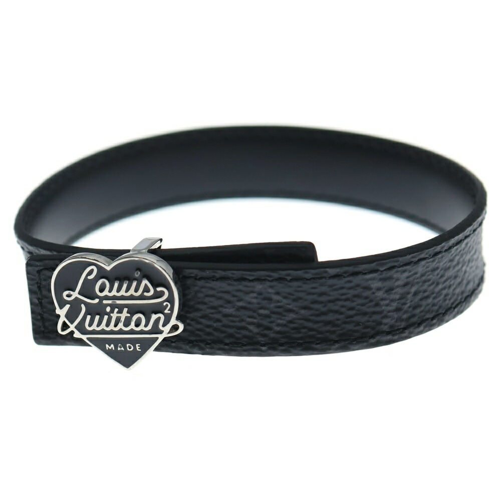 LOUIS VUITTON(ルイヴィトン) LV Heart Reversible Bracelet M8041 LVハート モノグラムリバーシブルレザーブレスレット ブラック【新古品/中古】【程度S】【カラーブラック】【取扱店舗BRING札幌店】|ブランド買取・販売 BRING