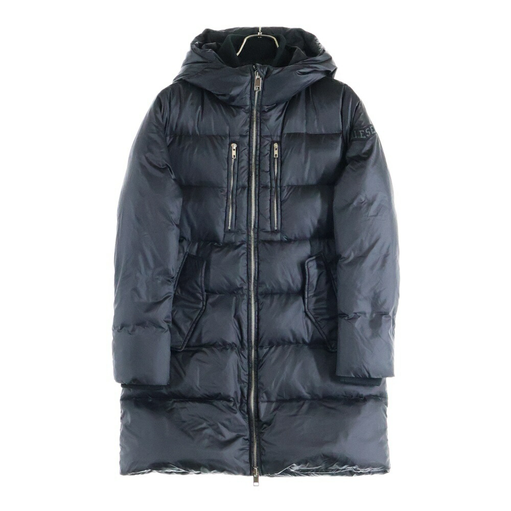 楽天市場】diesel ディーゼル ダウン ロングコート ブラック 襟 ファー