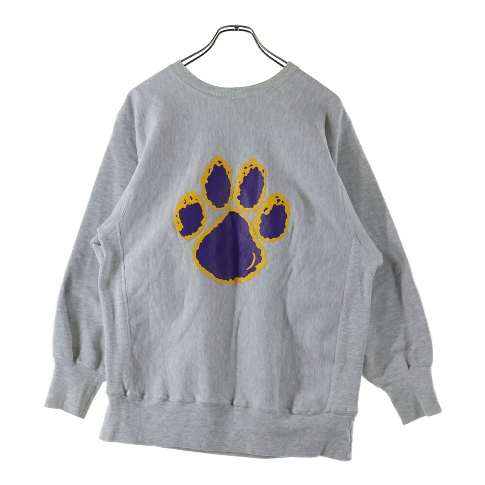 CHAMPION(はやりっ子) 大きさ:XL 90S REVERSE WEAVE UNIVERSITY AT ALBANY PULLOVER SWEAT 刺しゅう引き船 猫の手 リバースウィーズ ティーシャツ 流汗 調教師 薄墨色【中古】【座標軸B】【色つや薄墨色】【取りまわしバス発着場AWESOME高円寺店】