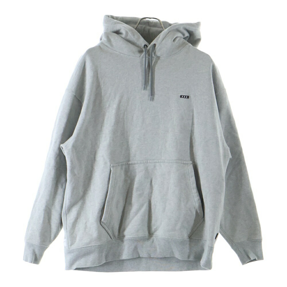 GOD SELECTION XXX(ゴッドセレクショントリプルエックス) サイズ:S スモールBOXロゴ コットンプルオーバーパーカー グレー【中古】【程度A】【カラーグレー】【取扱店舗原宿】
