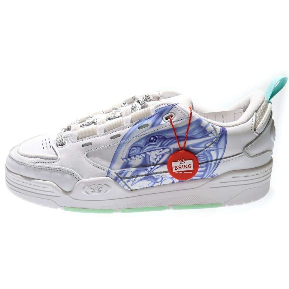 adidas(アディダス) サイズ:27.5cm ×遊☆戯☆王 ADI2000 YU-GI-OH ブルーアイズ ホワイトドラゴン ローカットスニーカー ホワイト US9.5/27.5cm H06426【新古品/中古】【程度S】【カラーホワイト】【取扱店舗BRING KICKS】画像