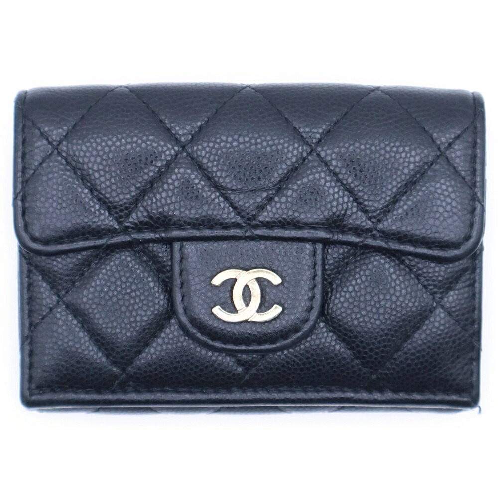 楽天市場】CHANEL シャネル マトラッセ ミニチェーン ウォレット