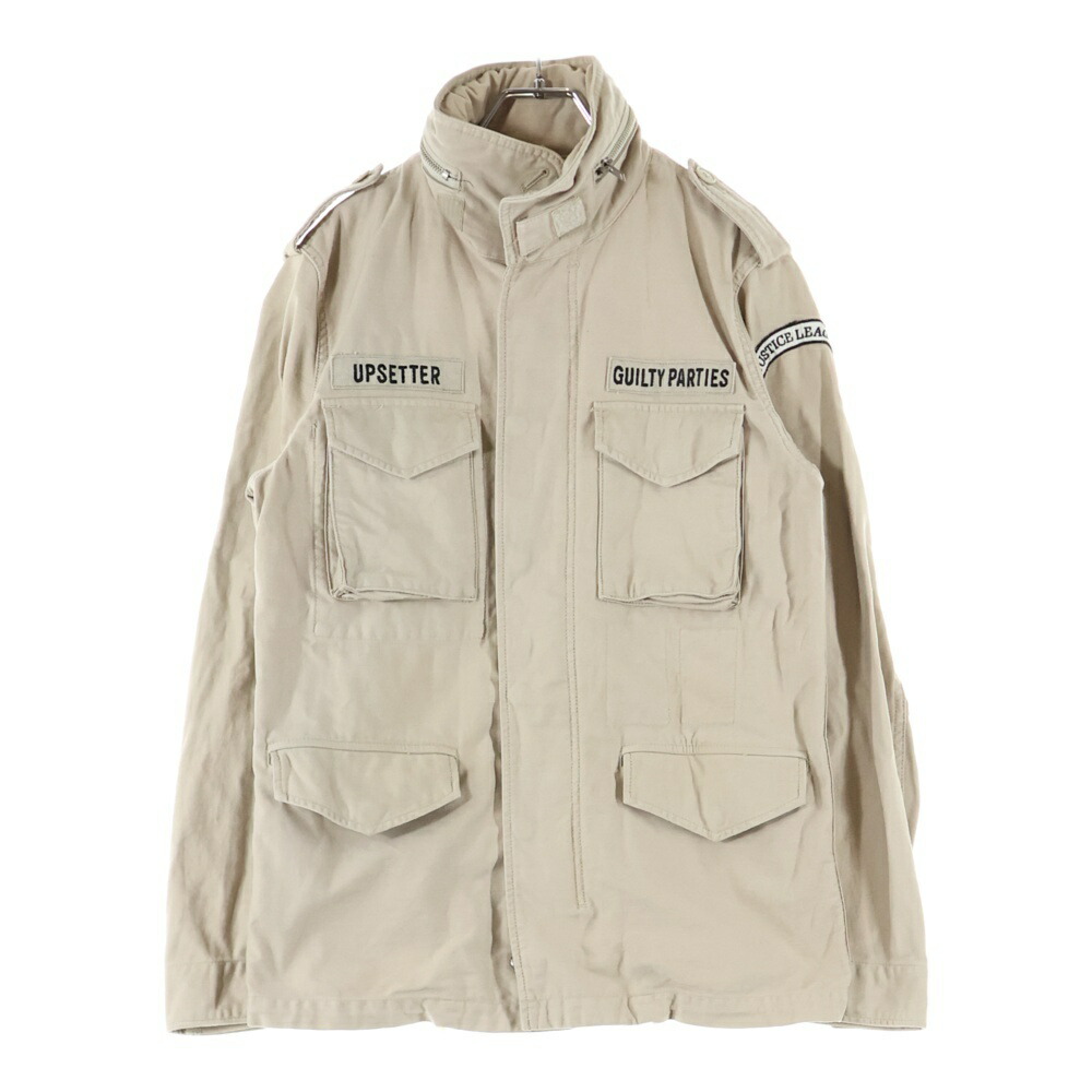 ワコマリア　Guilty Parties ナイロンジャケット オリーブグリーン 中古・古着通販】WACKO MARIA (ワコマリア) スタープリントN-1デッキ