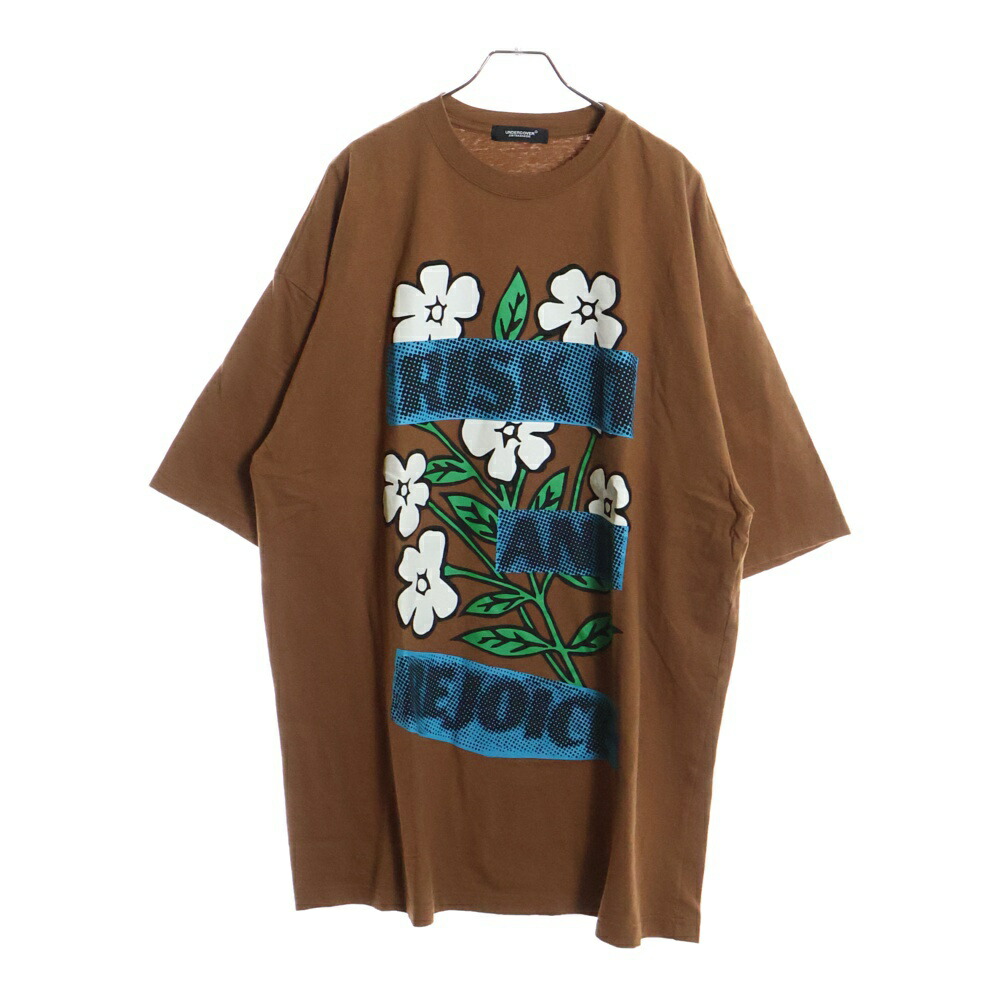 UNDERCOVER(アンダーカバー) サイズ:3 25SS フロントプリント 半袖Tシャツ カットソー ブラウン UC1E4893-2【新古品/中古】【程度S】【カラーブラウン】【オンライン限定商品】