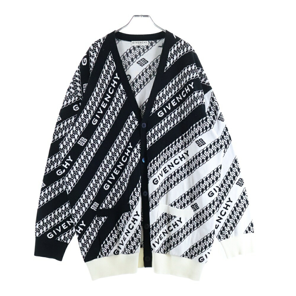 楽天市場】ジバンシィ ロゴ カーディガン 黒色 ブラック メンズ