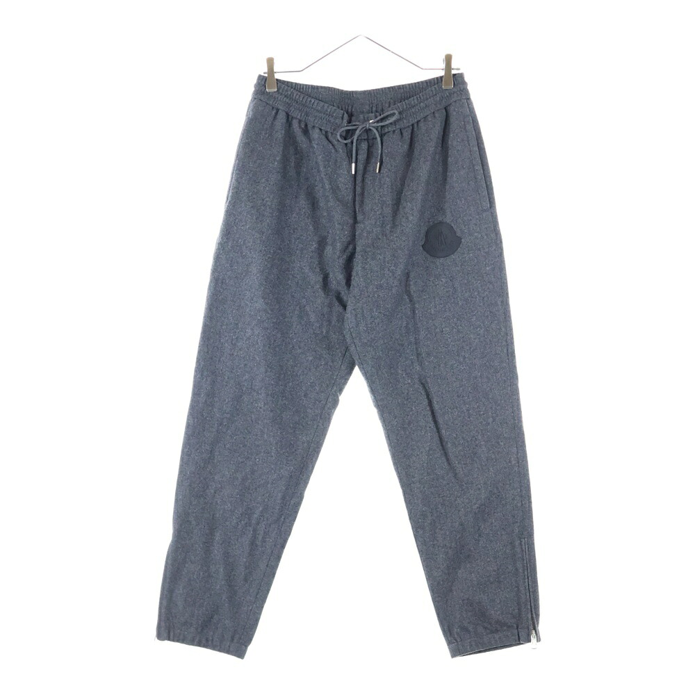 MONCLER(モンク軌跡) 大いさ:46 20AW PANTALONE SPORTIVO ラバーロゴパッチ 絨毛 イージーパンツ 薄墨色 F20912A73100 54233【中古】【度合いB】【色合い薄墨色】【取りまわしバス発着場BRING殿堂店】 メンズファッション-ズボン・パンツ