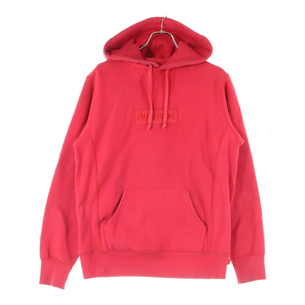 SUPREME(シュプリーム) サイズ:S 14AW Tonal Box Logo Pullover ボックスロゴプルオーバーパーカー フーディー レッド【中古】【程度A】【カラーレッド】【取扱店舗BRING京都河原町店】｜ブランド買取・販売　BRING