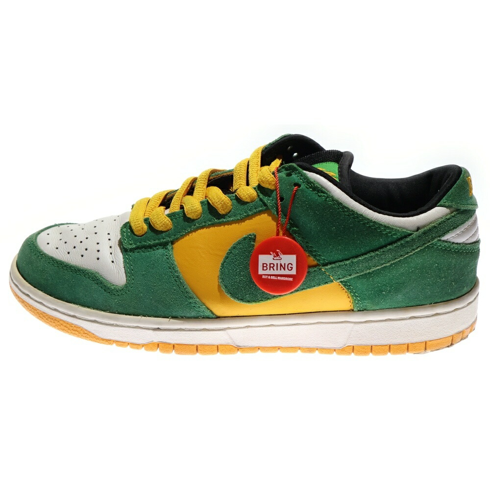 NIKE SB(ナイキエスビー) 大きさ:25.5糎 【褒めたたえる用】DUNK LOW PRO BUCK ダンクローバック ローカットスニーカー 304292-132 US7.5/25.5糎 白いこと/緑であること【中古】【座標軸B】【色合い白いこと】【取りまわしバス発着場BRING KICKS】