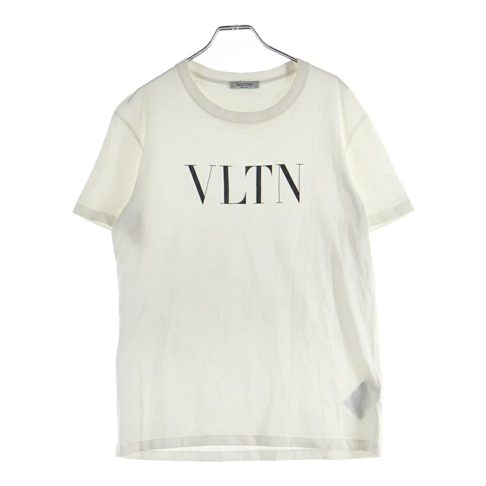 VALENTINO(ヴァレンティノ) 大きさ:S VLTN ロゴタイプ刷り上げる 労働者の一団のど首 半袖プルオーバー カットソー 白いこと TV3MG10V3LE【中古】【座標軸B】【色合い白いこと】【取りまわしバス発着場BRING WASTE_NOT】