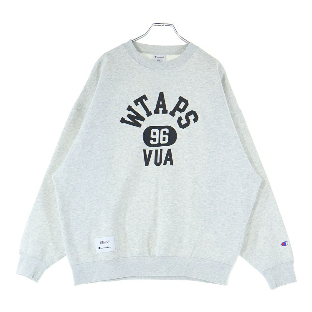 23aw WTAPS×Champion クルーネック　スウェット美品 WTAPS (ダブルタップス) 23AW ×Champion ロゴ刺繍 クルーネック