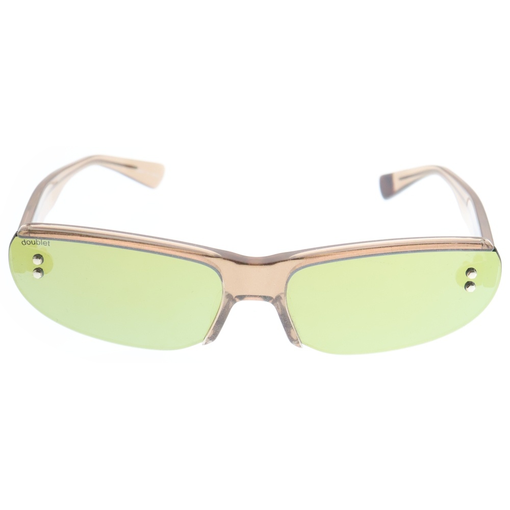 doublet(ダブレット) サイズ:65□18ー150 ×BLANC FLAMELESS SUNGLASSES 25SS72EW13 フレーム レス サングラス 眼鏡 グレー【中古】【程度A】【カラーグレー】【オンライン限定商品】