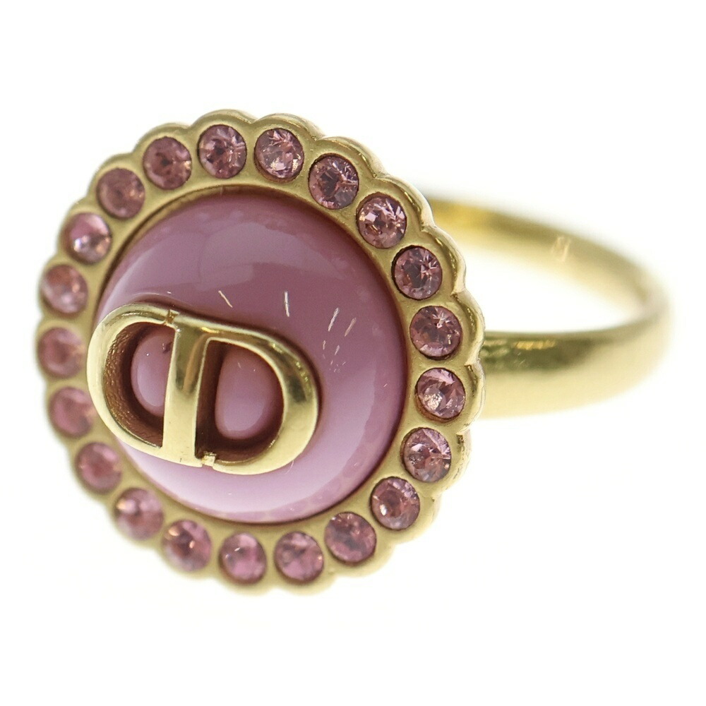 Christian Dior(ディオール) 大いさ:S Petit 伝達ルート石ころ 輪っか 指環 さくら色 ゴールド GP【中古】【座標軸A】【色合いさくら色】【取りまわしバス発着場BRING：RED新宿東口店】 指輪・リング-メンズジュエリー・アクセサリー-ジュエリー・アクセサリー