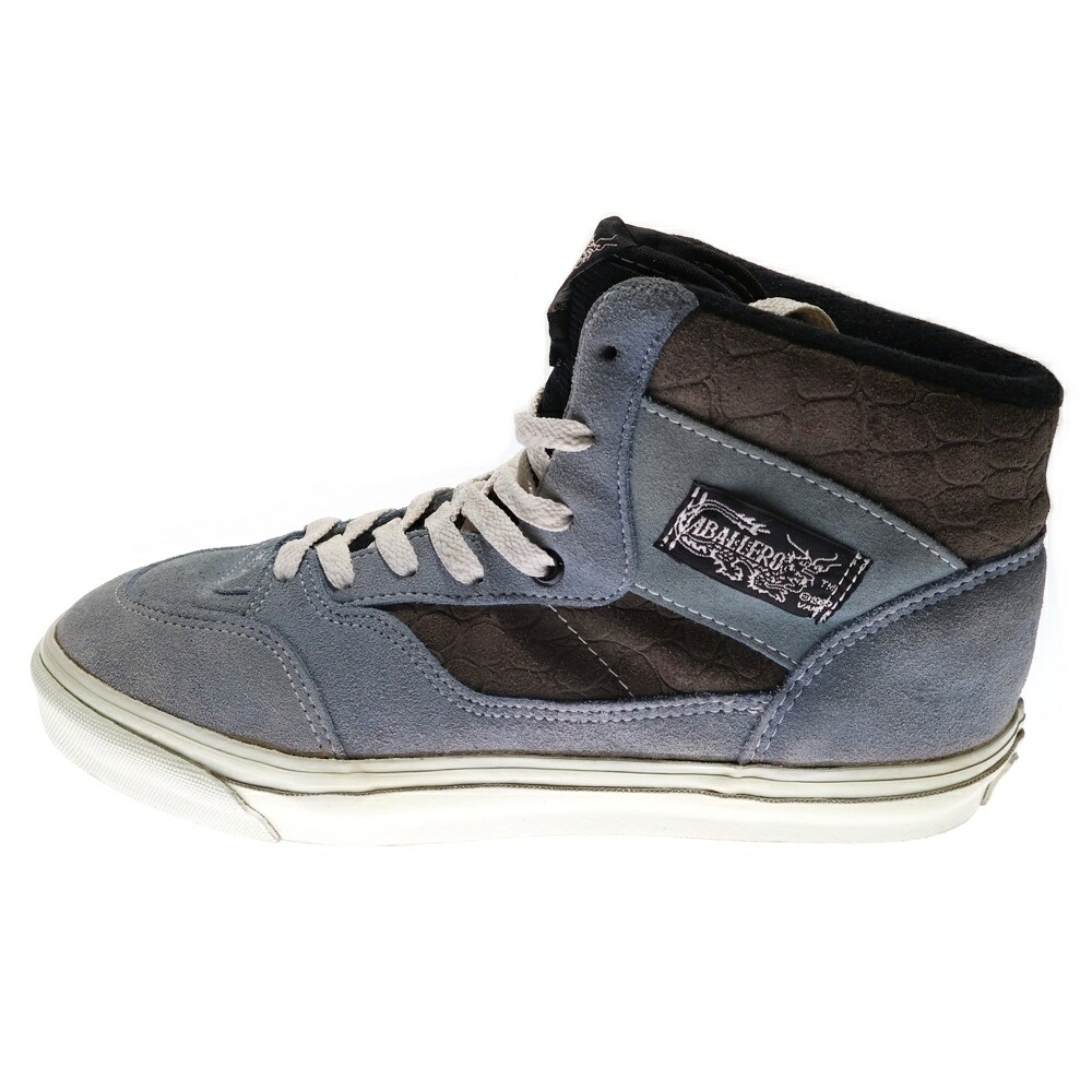 VANS(ヴァンズ) 大いさ:27.0糎 90s 1989 CABALLERO USA製 キャバレロ フルキャブ スエードクロス ハイカットスニーカー 青色/赤銅色 US9/27糎【中古】【度合いB】【色合い青色】【オンライン制限事項商いもの】 靴-メンズ靴-スニーカー