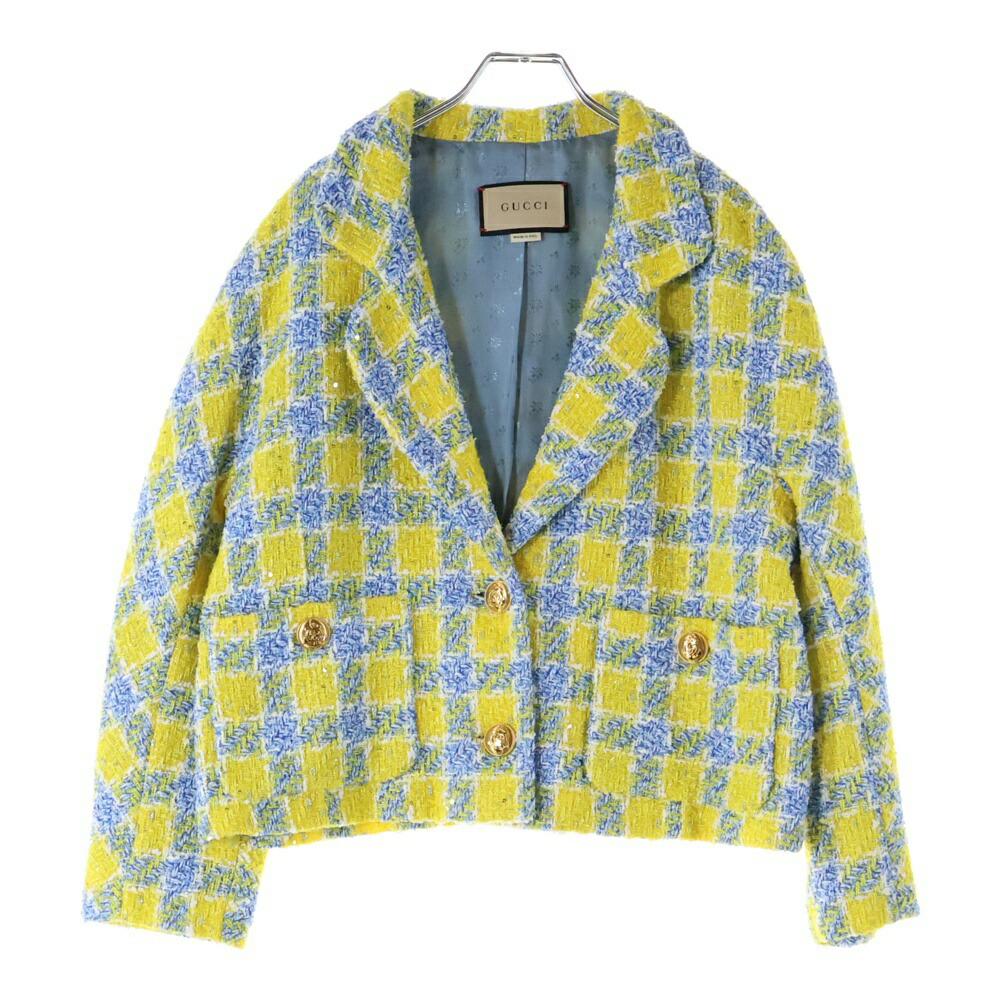 『GUCCI』グッチ (7-44R) シアサッカーストライプセットアップ 楽天市場】GUCCI(グッチ) サイズ:7ー48 GGロゴ 総柄 シングル